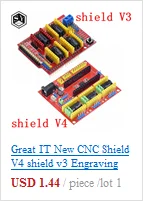Cnc щит v3 гравировальный станок/3d принтер/+ 4 шт A4988 Плата расширения драйвера для Arduino