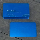 Набор чистых металлических визитных карточек с сублимационной печатью на заказ, 50 шт.