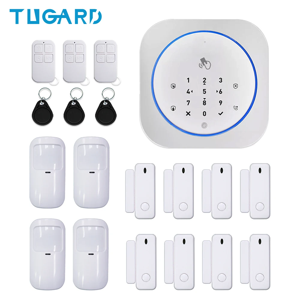 Беспроводная GSM сигнализация 433 МГц домашняя охранная с поддержкой iOS и Android