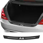 Автомобильный багажник Стикеры для Audi A6 C6 4F C5 C7 C8 TFSI e55 Tdi Allroad анти-столкновения аксессуары для защиты от царапин-Обложка из углеродного волокна
