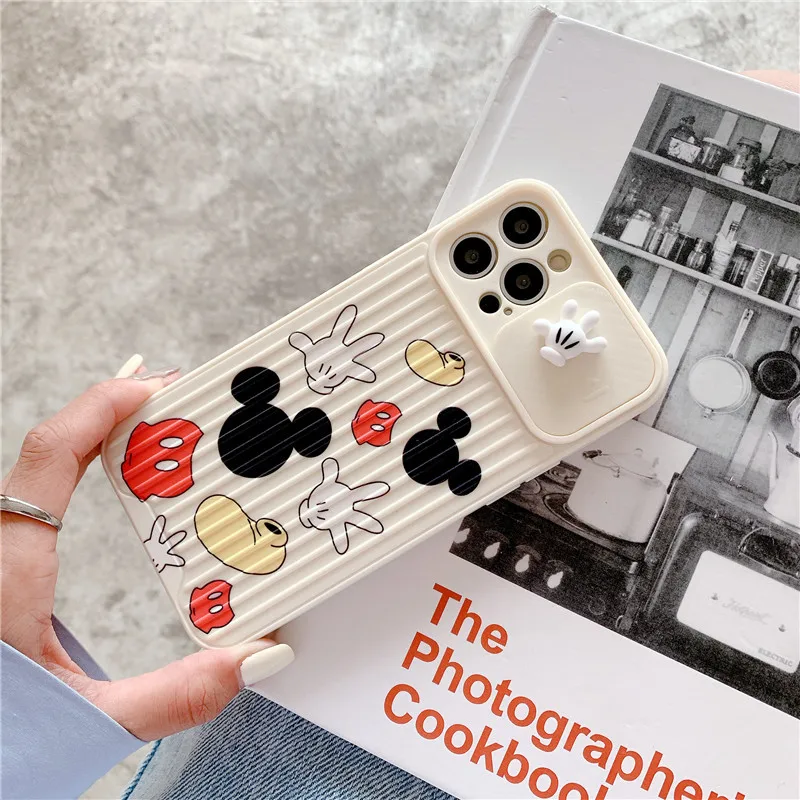 Disney Mickey Mouse Creative Phone Case for iPhone 11 12 Pro Max 6 7 8 plus XR X XS MAX SE Anime shockproof shell cover gift | Дом и сад