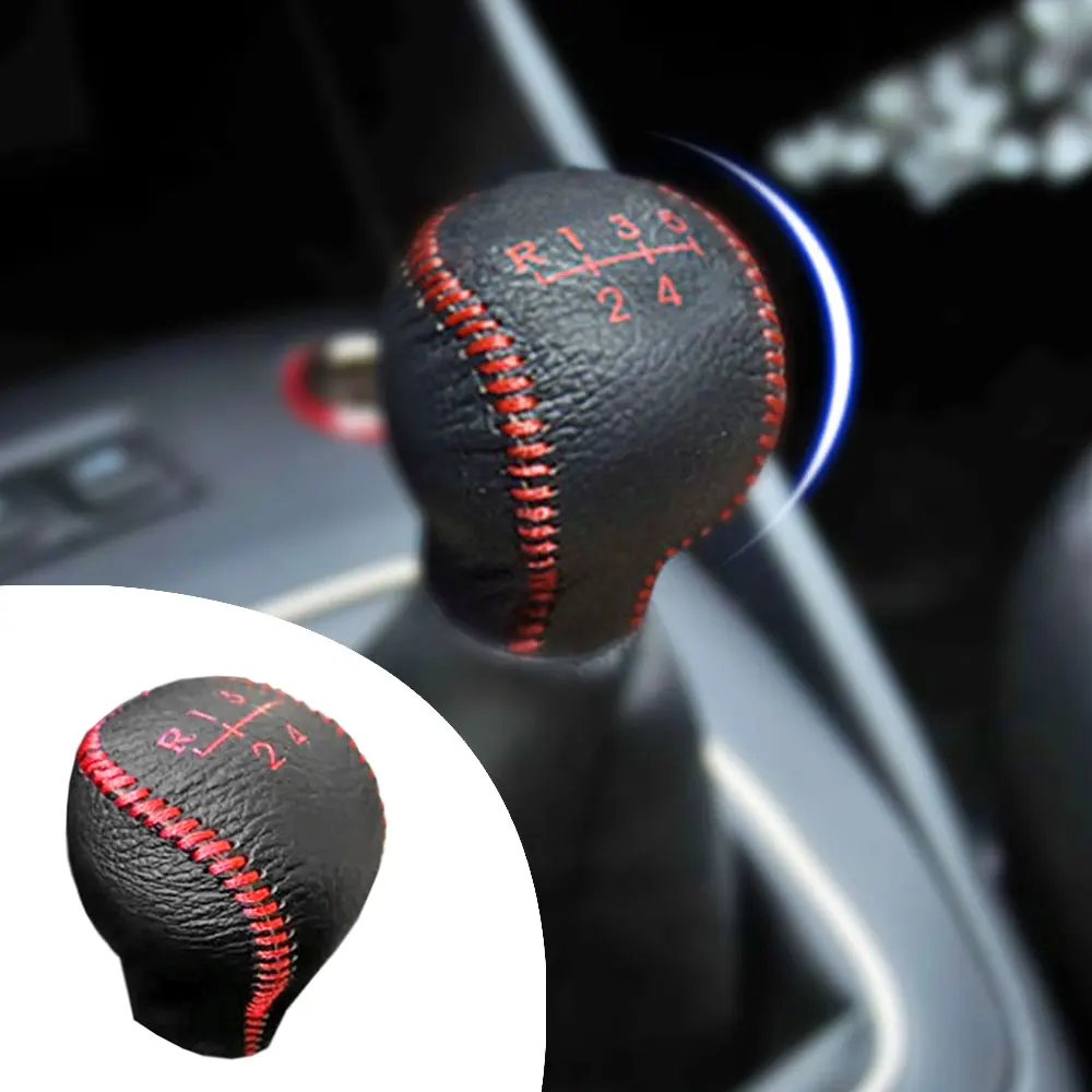 

Gear Shift Knob Cover For Volkswagen BORA 08-12 GOLF 08-12 Lavida 2008 T0URAN 2011 Sagitar 09-12 PU Leather Shift Knob Shell