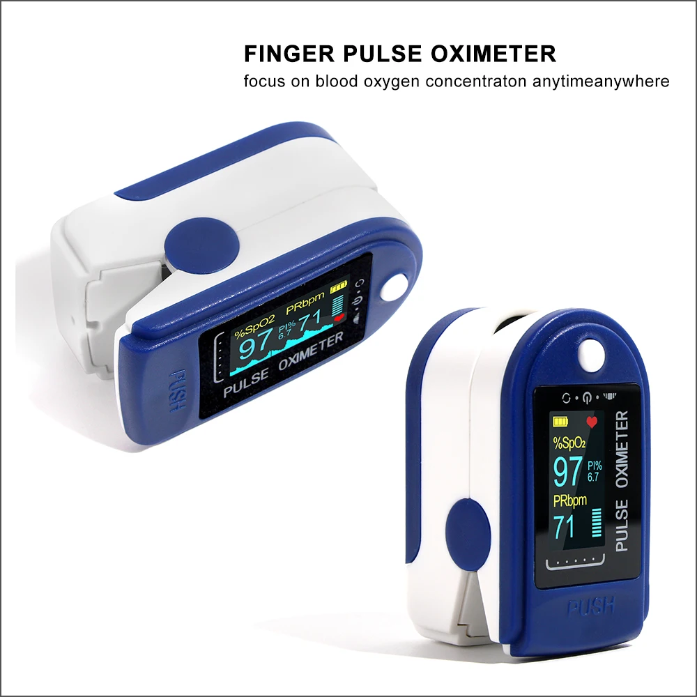 Пульсоксиметр RZ Пальчиковый портативный Миниатюрный цифровой с OLED дисплеем Spo2 PR|