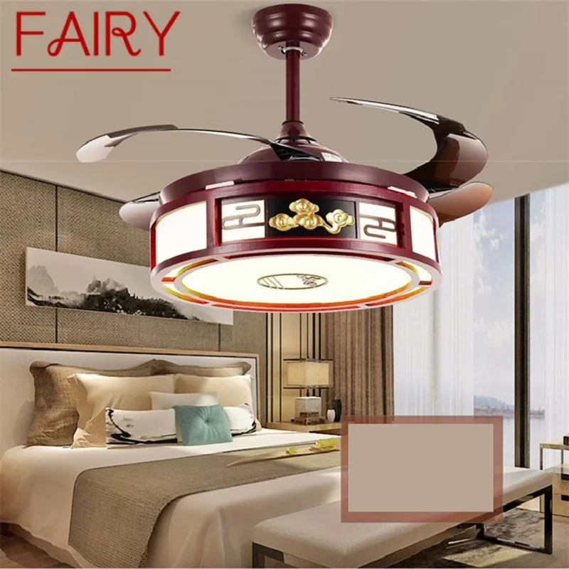 

FAIRY Ceiling Fan Light Invisible Lamp With Remote Control Modern LED For Home Living Room
