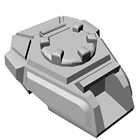 3D STL модель - Warhammer 40k Imperial Guard Leman Russ Tank - Печать на 3D принтере. Вырезка на чпу станке. Анимация. Render.
