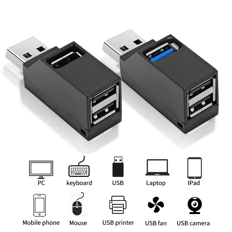 

FONKEN USB HUB3.0 Adapter For Laptop USB Cable Splitter Mini USB HAB HUB For Keyboard Mouse Udisk Connector Mobile Phone USB HUB