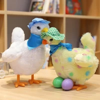 new arrive 25cm a hen chicken plush toy laying egg shocked joke gift child anti stress gadget fun game indoor or outdoor