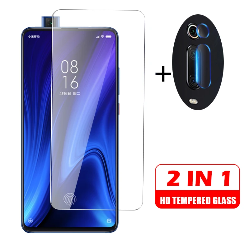 2 в 1 стекло для redmi note 7 Защита экрана 9H прозрачная камера закаленное защитное xiaomi