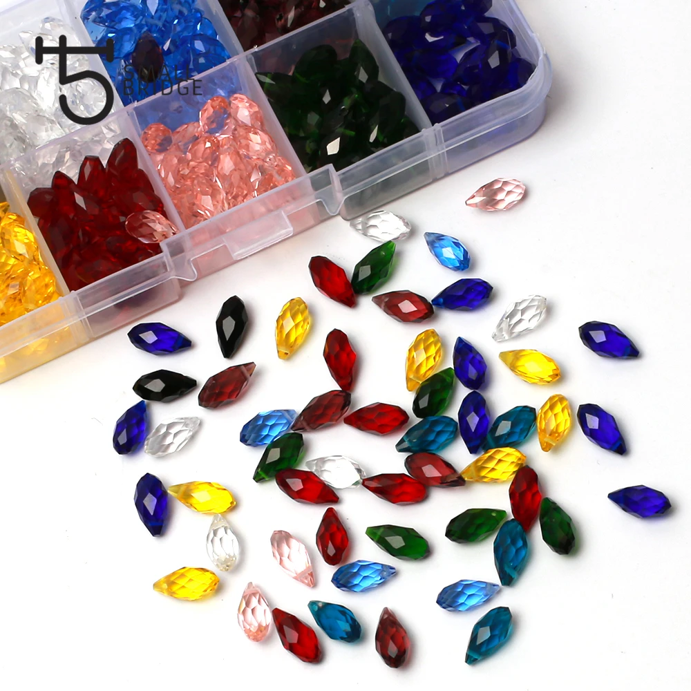 Австрийский каплевидные Кристальные бусы бриолет для изготовления ювелирных