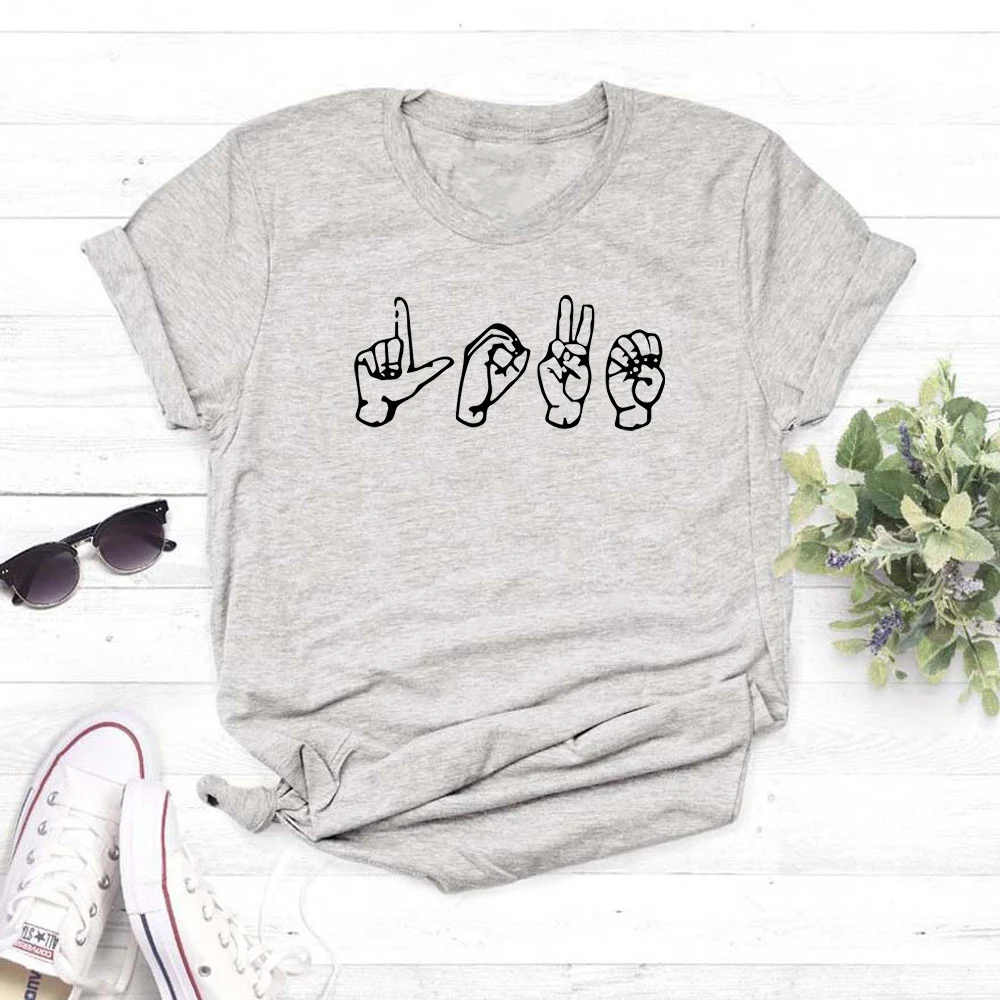 Хлопковая футболка с надписью LOVE для взрослых рубашка на День святого Валентина