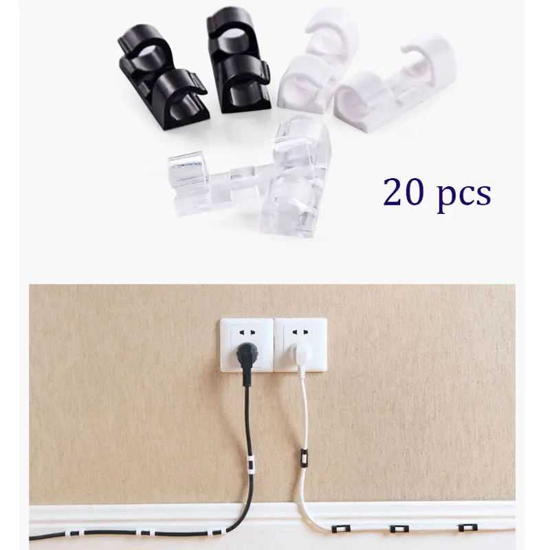 

Cable Protector Clips Cable Organizer Management Desktop ABS Wire Holder Cord Holder USB Charging Data Line Bobbin Winder