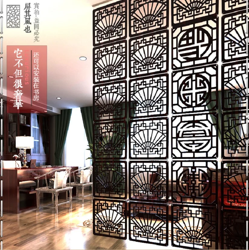 Входная дверь подвесной экран 29*29 см резьба по дереву винтажный вырез модная