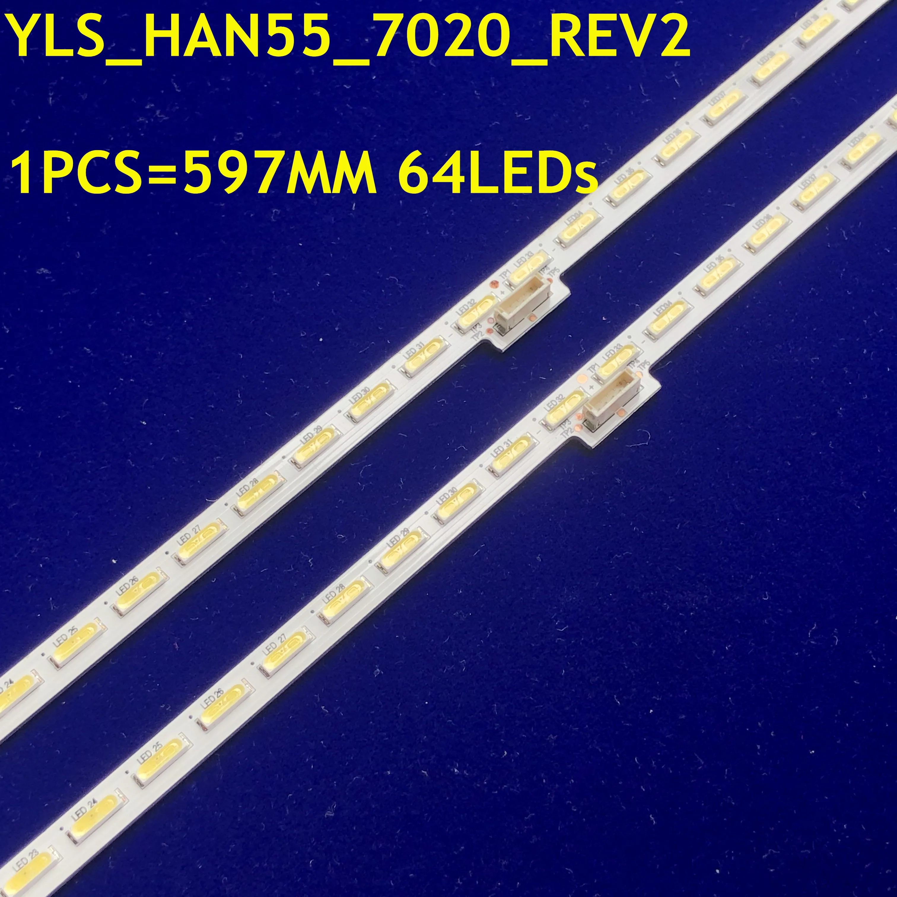 Светодиодная лента 64 светодиода для Sony Sharp 55 '' KD 55X8500D YLS _ han55 7020 Rev2 yls_hrn55 1 5 E162061