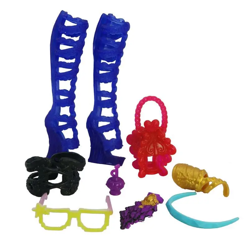 Повязка на голову для кукол шляпа обувь очков монстров высокое кукла игрушка