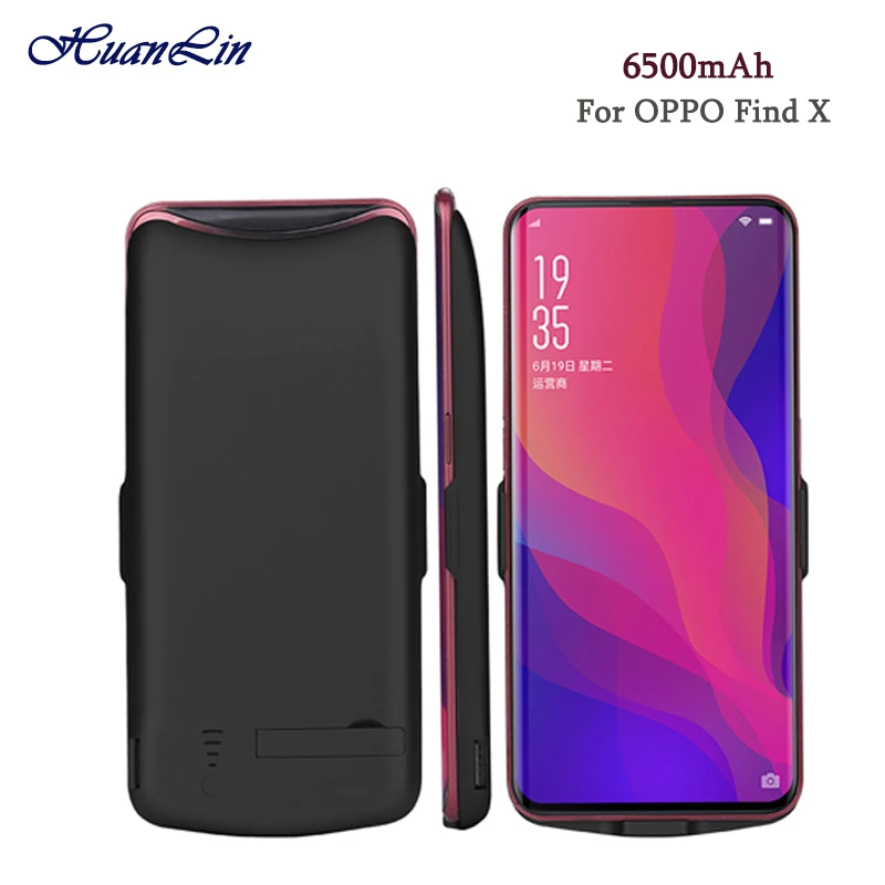 Внешний аккумулятор 6500 мАч чехол для OPPO Find X задний Ультратонкий внешний |