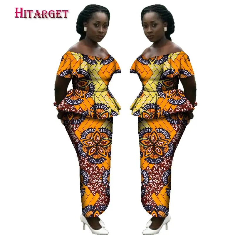 Женский комплект одежды из 2 предметов с принтом в африканском стиле Базен риче