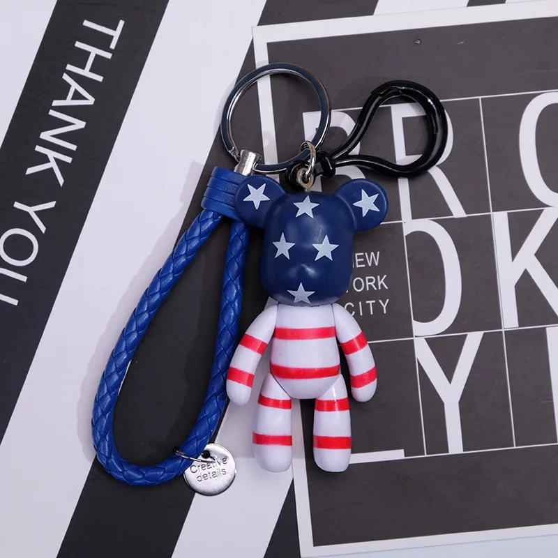 Брелок для ключей Bomgom мультяшный мишка милый автомобильный держатель сумка с