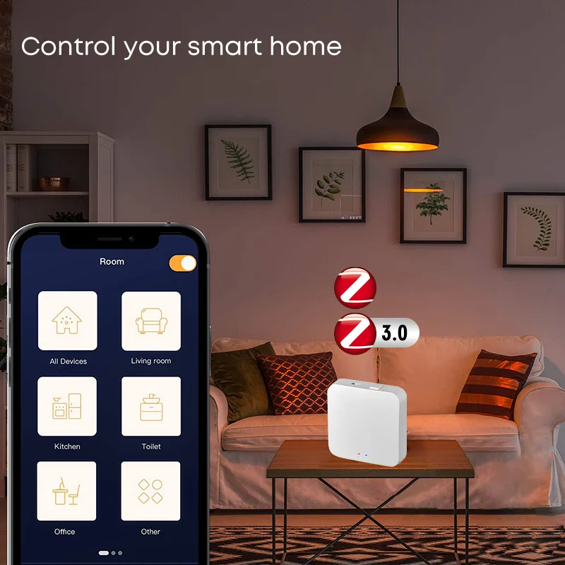 

Умный шлюз ZigBee 3,0, умный концентратор ZigBee, дистанционное управление через приложение, умный дом, мост, работает с Alexa Google Home