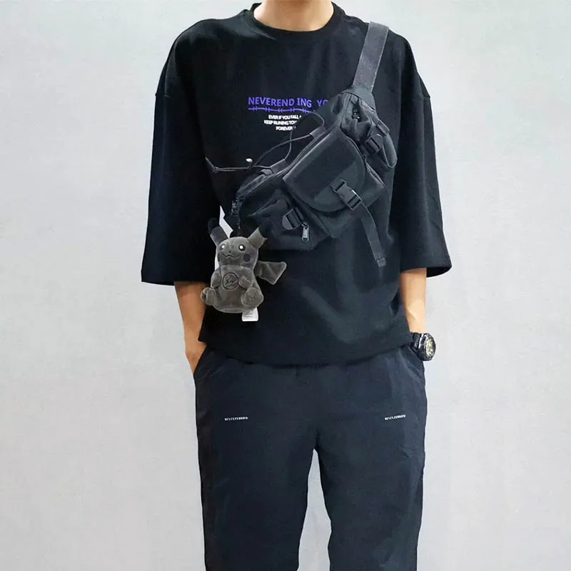 Нагрудная сумка унисекс Холщовая Сумка на плечо уличный стиль мужские