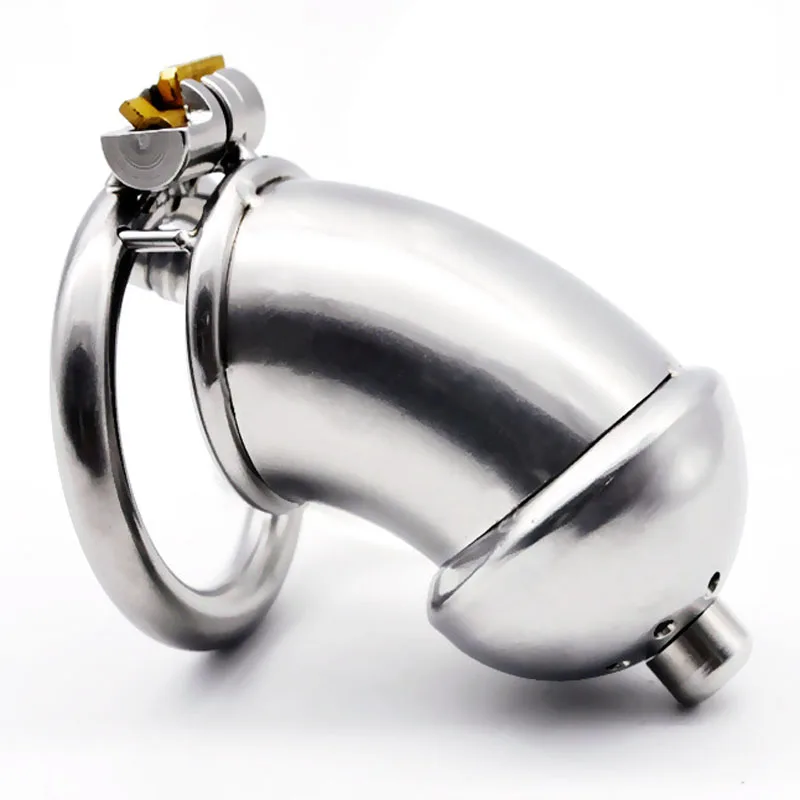 Male/Gay Chastity Belt Device Cock Cage Real Stainless steel Urethral Catheter Short Lock Penis Cbt Sex Toy Drop shipping | Красота и