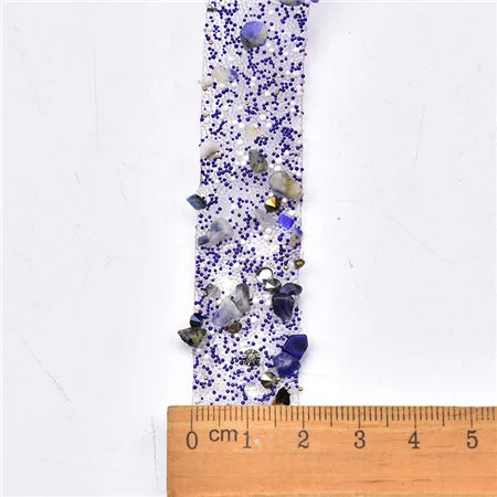 2cm width 1 ярд/Лот, стразы с горячей фиксацией, цветные каменные ленты для свадебного украшения, свадебная аппликация, ширина 1-2 см, аксессуары для рукоделия, Grament - Цвет: 2cm width