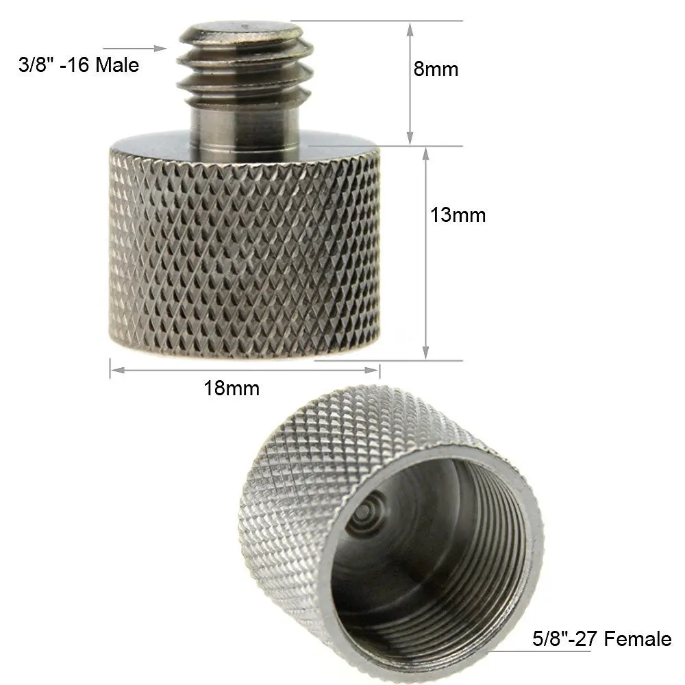 Стандартный винтовой адаптер CAMVATE 2 шт. с наружной резьбой 1/4 &quot-16&quot до 3/8 &quot-27&quot