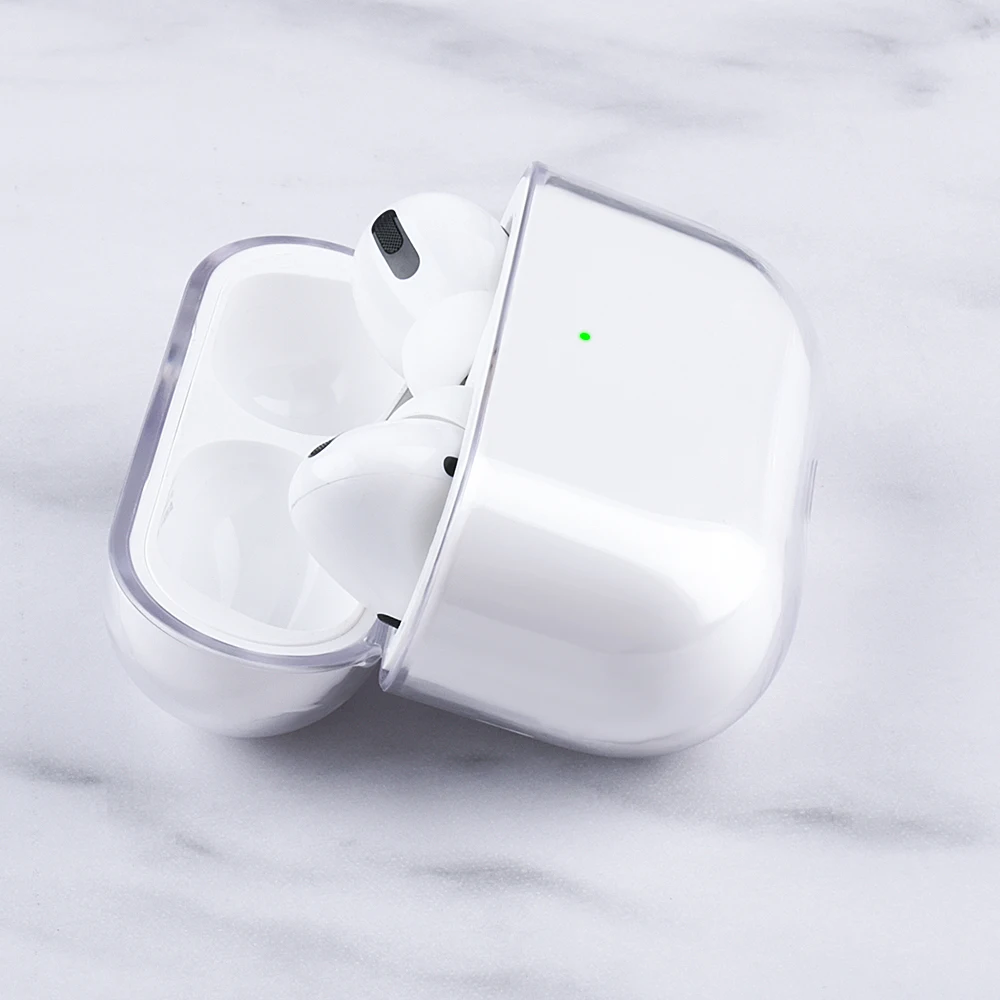 

Чехол для наушников AirPods Pro, прозрачный, защитный, жесткий, 100 шт.