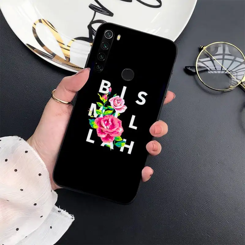 

Islamic Muslim Bismillah heart pink Phone Case For Xiaomi Redmi 7 8 9t a3Pro 9se k20 mi8 max3 lite 9 note 9s 10 pro