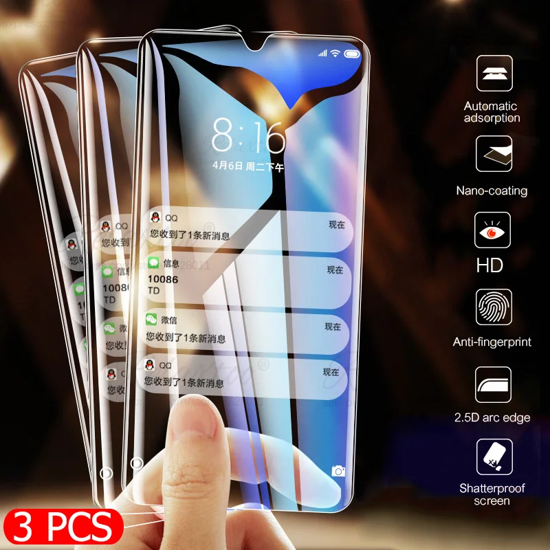 3 шт 9H закаленное стекло для huawei P20 P30 Lite pro honor 8x8 s 9 10 10i Защита экрана для honor 20 pro защитная пленка
