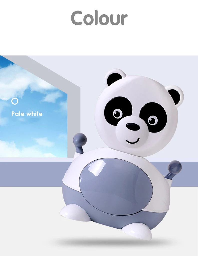 Детский унитаз Baby Cartoon Panda для улучшения домашней ванной комнаты, переносной урна для путешествий.