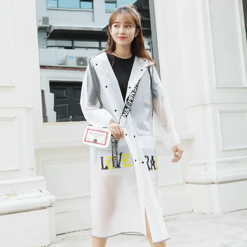 Прозрачный непромокаемый дождевик для мужчин и женщин непродуваемый одного