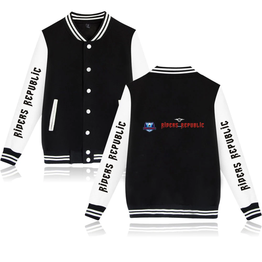 

riders republic Fashion Prints Baseball Jackets Women/Men Long Sleeve Jacket 2020 Hot Sale Casual Streetwear Clothes