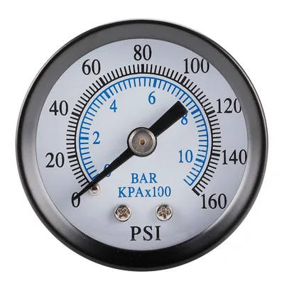 

40mm 1/8NPT 0-160psi 0-10bar Barometer vacuum Hydraulic Gauge oil Fluid Water Pressure Gauge Meter diameter for Air Compressor