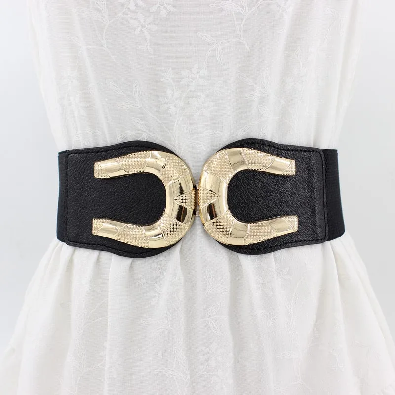 

40 Styles Fashion Women Elastic Belts Designer Luxury Brand Metal Buckle Waist Strap Dress Coat Sweater Decorative Waistband