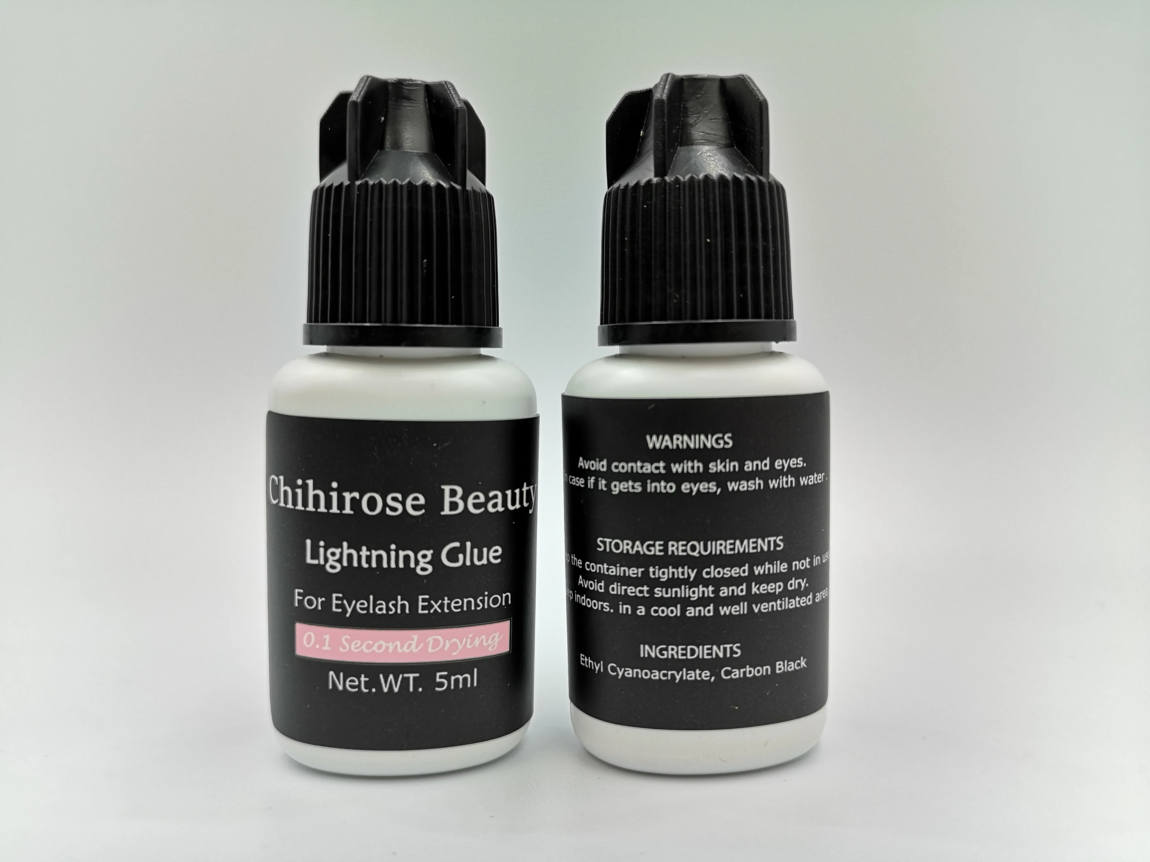 Chihirose beauty быстросохнущий клей 0 1 сек индивидуальный для наращивания Eyelashe lightning 5 г