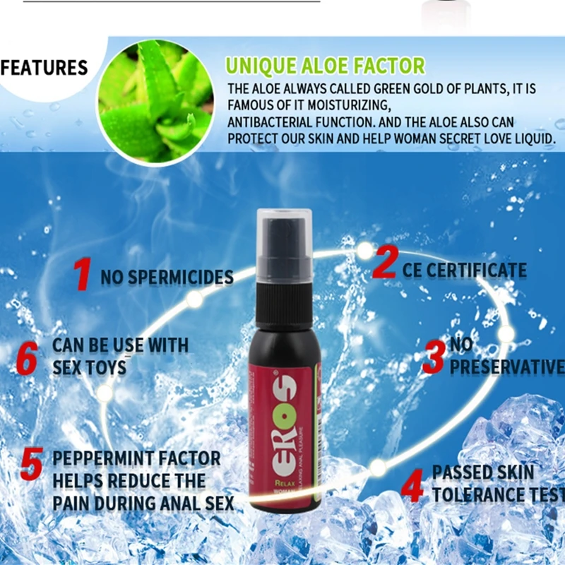 30ML Anal Relaxing Sex Lubricant Vaginal Lubrication Intimated Adults Products for Female Women Personal | Красота и здоровье