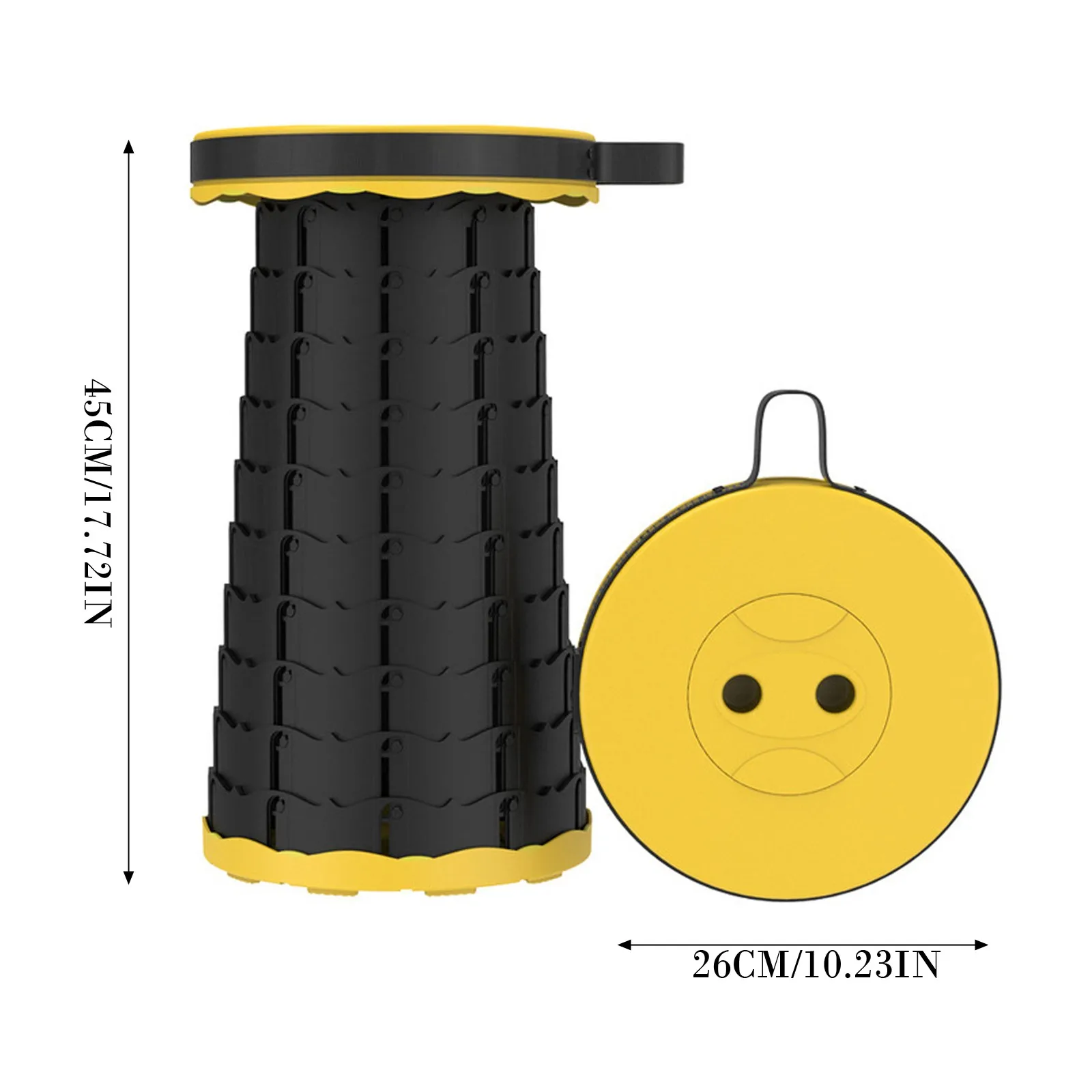 

Telescopic Portable Stool, Camping Retractable Folding Stool For Fishing, Hiking, Travel, Queuing, Gardening camping equipment
