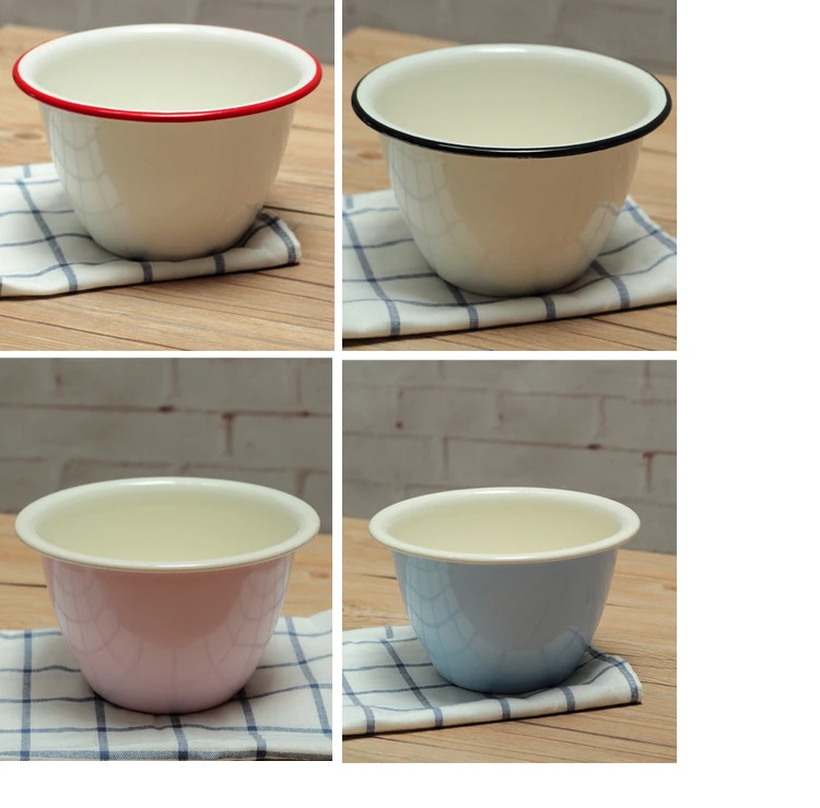 Эмалированная кастрюля для супа в форме кишечника тушения кухонная посуда