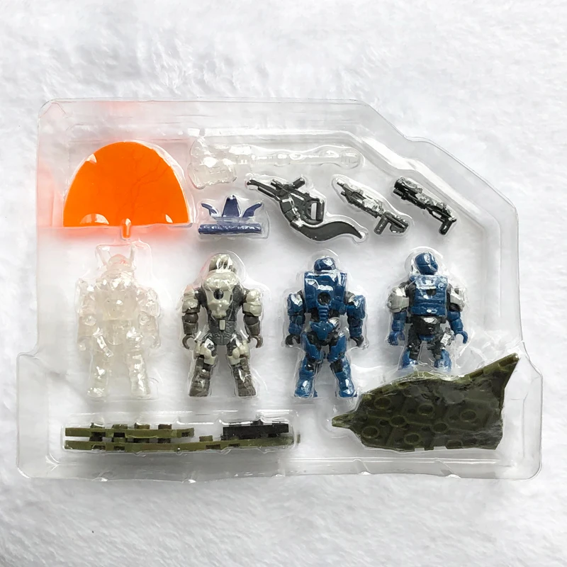 Экшн-фигурки Mega Bloks svux Halo DXF10 UNSC игрушки-конструкторы без использования 4 шт. |