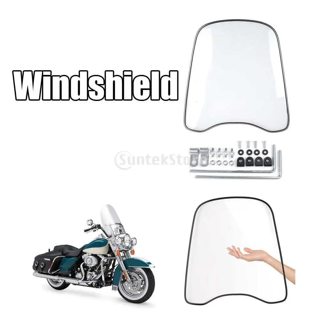 

Universal Front Transparent Windshield Protection For Motorcycle Motorbike Motocross Scooter ATV