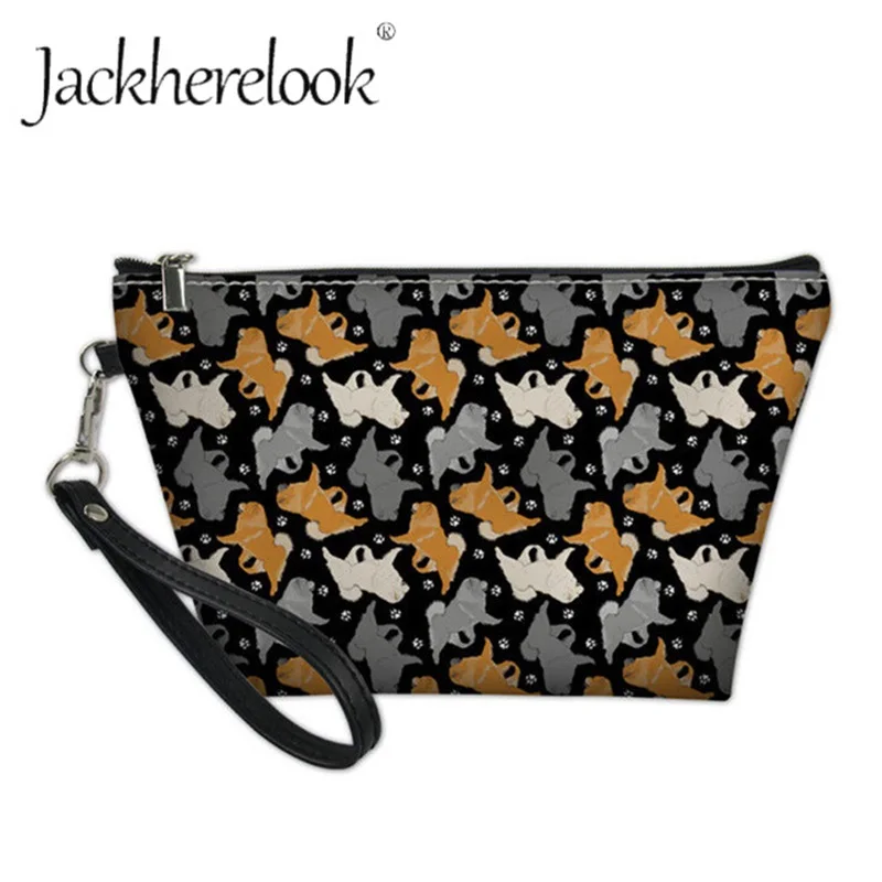 Jackherelook Модный чехол с рисунком собаки пазл косметичка для женщин красивый