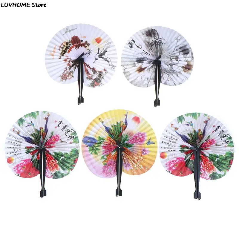 

1 шт., бумажные вентиляторы в китайском стиле