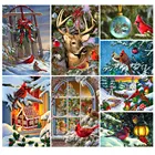 5D DIY бриллиантовый рисунок Рождество Bird Стразы картины Алмазная вышивка распродажа животных вышивка крестиком Мозаика набор ручной работы для дома