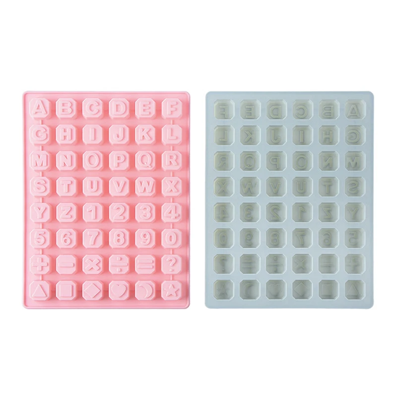 Силиконовые формы для шоколада с 48 буквами алфавита форма льда ручной работы