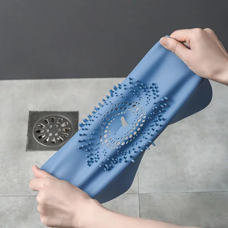 

Practical Silicone Deodorant Floor Drain Mat Toilet Silicone Anti-blocking Floor Drain Pad Bathroom Sewer Translucent