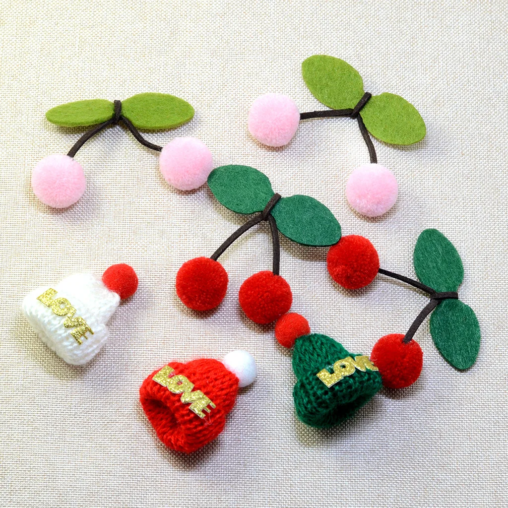 

10pcs Kawaii Cherry Flatback Cabochon Embellishment Scrapbooking Crafts DIY