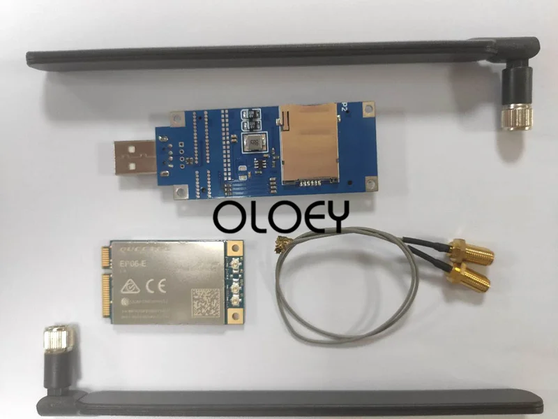 Модуль EP06-E MINIPCIE CAT6 LTE 2 антенны 15 см 1 USB портативная макетная плата |