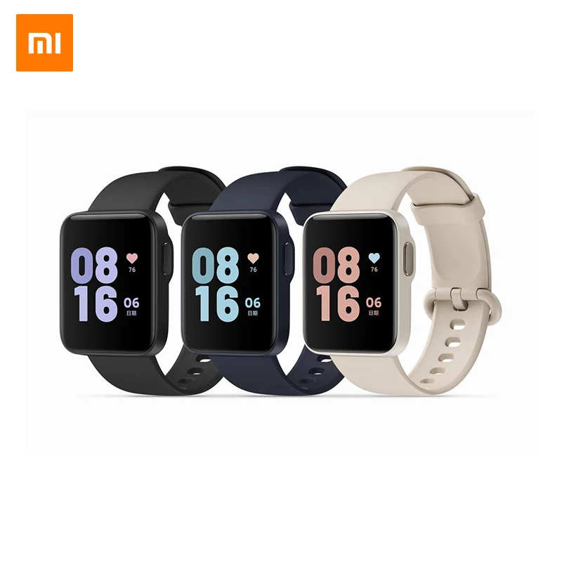 Спортивный фитнес-браслет глобальная версия Xiaomi Mi Watch Lite Смарт-часы с GPS и