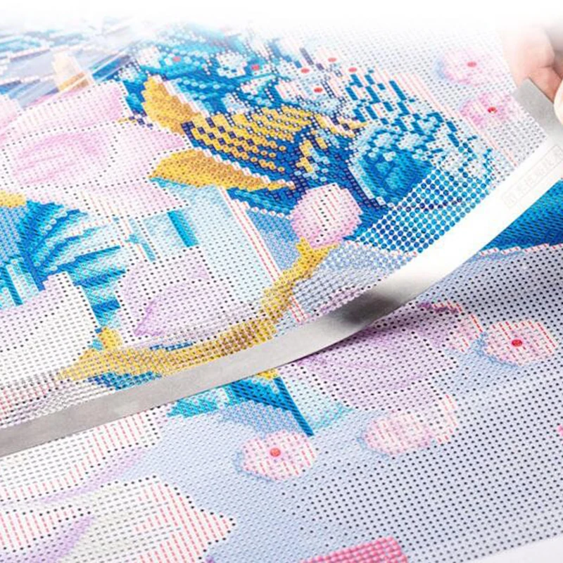 

DIY Diamond Painting Ruler Square Drills Diamond Embroidery Accessories Mesh Ruler Stainless Steel Ruler Diamond Painting Tool