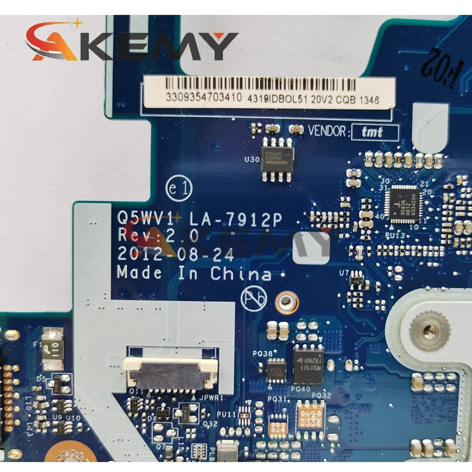 Для Acer Aspire Q5WVH LA-7912P E1-571G V3-571G V3-571 E1-531 материнская плата NBC1F11001 SJTNV HM70 DDR3 100% полностью